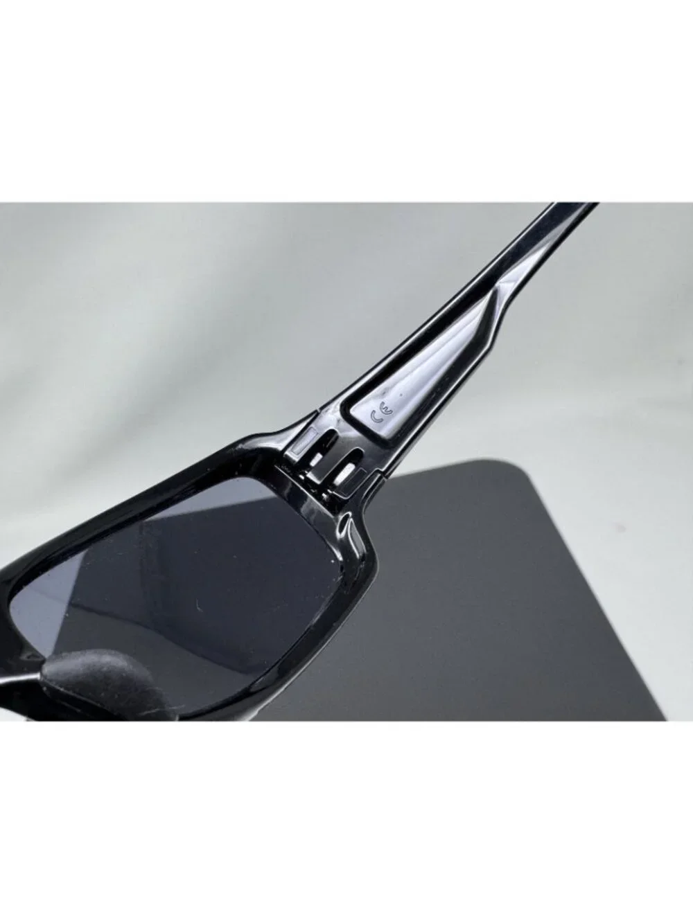 Oakley Fives Squared Sunglasses OO9238-04 Polished Black Frame Scratched Lenses